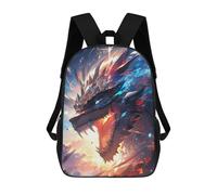 sinyumoney Dragon's Fiery Roar Sac À Dos Scolaire Pour Enfants 17 Pouces, Sac À Dos Décontracté Pour Les Voyages, Grand Sac À Dos De Jour Pour Garçons Et Filles 17inch