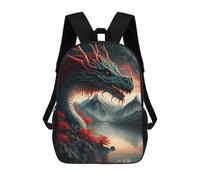 sinyumoney Dragon's Majesty at Sunset Sac À Dos Imprimé Pour Enfants, Sac D'école, Sac De Voyage Pour Adultes Et Enfants 17inch