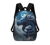 sinyumoney Dragon's Moonlit Palace -1 Sacs À Dos Décontractés Pour Enfants, Sacs D'école Pour Adolescents, Filles Et Garçons, Sacs À Dos Pour Livres 17inch