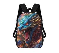 sinyumoney Dragon's Roar Mythical Artwork Sac À Dos Scolaire Imprimé En 3D Pour Enfants, Sac À Dos De Voyage, Sac Tendance Et Décontracté Pour Écoliers 17inch