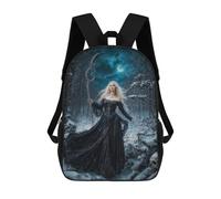 sinyumoney Draped in Shadow Goddess Morana Sac À Dos Scolaire Pour Filles Et Garçons, Grande Capacité, Léger, Pour Enfants Et Étudiants 17inch