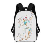 sinyumoney Dream Fuji Sac à dos avec poche, Sacs à dos imprimés en 3D, Sacs à dos de voyage, Sacs à livres, Sacs d'école pour enfants, Pop Art Sport, 17"