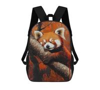 sinyumoney Dreaming Red Panda Sac À Dos Scolaire Imprimé En 3D Pour Enfants, Sac À Dos Garçon/fille, Sac De Voyage Pour Enfants 17inch