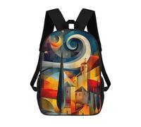 sinyumoney Dreamscape Under A Starry Sky Sac À Dos Scolaire Pour Enfants Imprimé En 3D, Idéal Pour Les Voyages Et Les Lectures, Pour Les Garçons Et Les Élèves Du Primaire 17inch