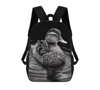 sinyumoney Duck Drawing Animal Sac À Dos Imprimé En 3D Pour Enfants, Sac À Dos Scolaire, Sac À Dos De Voyage Pour Enfants, Sac À Livres Grande Capacité, Sac À Dos Pour Enfants 17inch