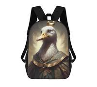sinyumoney Duck Mystical Creatures Sac À Dos Scolaire Pour Enfants Imprimé En 3D, Idéal Pour Les Voyages Et Les Livres 17inch
