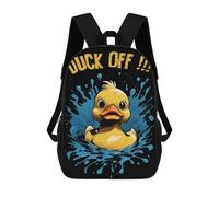 sinyumoney Duck Off Sac À Dos Scolaire Pour Filles Et Garçons Avec Poche, Sac À Dos Tendance Pour Enfants 17inch