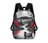 sinyumoney Duck on The Lake Sacs À Dos Scolaires Pour Garçons Et Filles, Sacs À Dos Décontractés Pour Le Sport, Sacs À Dos De Grande Capacité Pour L'école Primaire 17inch