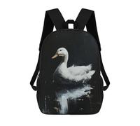 sinyumoney Ducks Noir World Sacs À Dos Scolaires Pour Enfants, Sac D'école Imprimé En 3D Pour Garçons, Élèves Du Primaire Et Du Collège 17inch