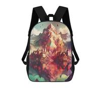 sinyumoney Тнe Alpѕ3 Sac À Dos Scolaire Pour Enfants, Imprimé En 3D, Sac À Dos Tendance Pour Garçons, Élèves Du Primaire Et Du Collège 17inch