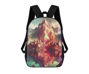 sinyumoney Тнe Alpѕ3 Sac À Dos Scolaire Pour Enfants, Imprimé En 3D, Sac À Dos Tendance Pour Garçons, Élèves Du Primaire Et Du Collège 17inch