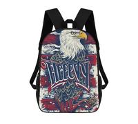 sinyumoney Eagle American Flag Sac À Dos Pour Garçons Et Adolescents, Sacs À Dos Pour Filles, Sacs À Dos Pour Tout-petits, Sacs À Livres Pour L'école Primaire Et Le Collège 17inch