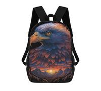 sinyumoney Eagle Art Series Style 3 Sac À Dos Enfant, Cartable Imprimé En 3D Pour Garçons Et Adolescents 17inch
