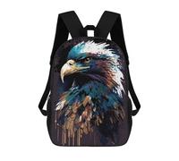 sinyumoney Eagle Art Style 5 Sac À Dos Scolaire Pour Enfants Imprimé En 3D, Idéal Pour Les Voyages Et Les Livres 17inch
