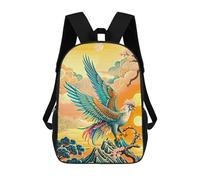 sinyumoney Eagle in Chinese Style Artwork Sac À Dos Scolaire, Sac De Voyage Décontracté Pour Garçons/filles/adolescents 17inch