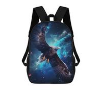 sinyumoney Eagle in Space Sac À Dos Imprimé En 3D, Sac D'école Décontracté Et Tendance Pour Enfants, Sac D'école Pour Garçons, Collégiens 17inch