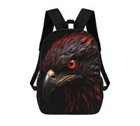sinyumoney Eagle Red And Black Animal Sac À Dos Scolaire Enfant Tendance Et Décontracté, Sac À Dos Imprimé En 3D Pour Garçon, Grand Sac À Dos 17inch