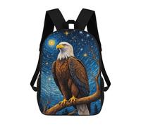 sinyumoney Eagle Starry Night 17inch Sacs À Dos Scolaires Imprimés En 3D - Sacs À Dos Tendance Pour Garçons Du Primaire Et Du Collège