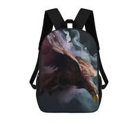 sinyumoney Eagle Water Neon Smoke Art Sacs À Dos Pour Enfants, Cartables Imprimés En 3D, Sacs À Dos Pour Élèves Du Primaire Et Du Collège (garçons Et Filles) 17inch