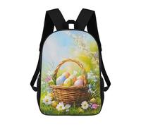 sinyumoney Easter Basket Spring Painting Sacs À Dos Pour Enfants, Sac À Dos Scolaire, Sac À Dos Imprimé En 3D Pour Enfants, Sac À Dos De Voyage, Sac À Livres, Sac D'école Pour Enfants 17inch