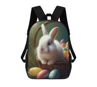 sinyumoney Easter Basket with Bunny-4 Sacs À Dos Pour Enfants, Cartables Imprimés En 3D, Sacs À Dos Pour Élèves Du Primaire Et Du Collège (garçons Et Filles) 17inch