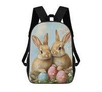 sinyumoney Easter Bunny Decorations Sac À Dos Imprimé 3D Pour Enfants, Sac À Dos Léger Pour Écoliers Et Écoliers, Sac À Goûter Pour La Crèche 17inch