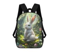 sinyumoney Easter Bunny Garden Scene Sac À Dos Pour Garçons Et Adolescents, Sacs À Dos Pour Filles, Sacs À Dos Pour Tout-petits, Sacs À Livres Pour L'école Primaire Et Le Collège 17inch
