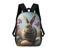 sinyumoney Easter Bunny II Sac À Dos, Cartable Imprimé En 3D, Sac À Goûter, Sac À Dos De Voyage, Sac À Dos Entre Amis, Sac À Dos Scolaire Pour Filles Et Garçons 17inch
