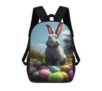 sinyumoney Easter Bunny III Sacs À Dos Pour Enfants, Cartables, Sacs À Dos Scolaires Imprimés En 3D, Sacs À Dos De Voyage Tendance Pour Enfants (primaire, Collège) 17inch