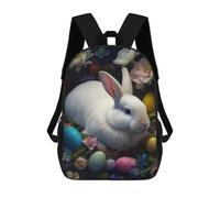 sinyumoney Easter Bunny Nest Eggs Flowers Sacs À Dos Pour Enfants, Sac À Dos Scolaire, Sac À Dos Imprimé En 3D Pour Enfants, Sac À Dos De Voyage, Sac À Livres, Sac D'école Pour Enfants 17inch