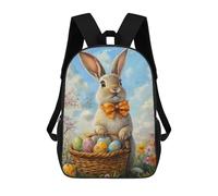 sinyumoney Easter Bunny Painting Sacs À Dos Pour Enfants, Sac D'école Imprimé En 3D, Cartable Pour Enfants, Sac De Voyage, Sac À Dos Garçon Fille, Sac D'école Pour Enfants 17inch