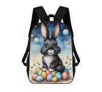 sinyumoney Easter Bunny with Eggs Sac À Dos Scolaire Pour Ordinateur Portable, Idéal Pour L'école, Le Travail Et Les Voyages, Pour Filles, Garçons Et Adolescents 17inch