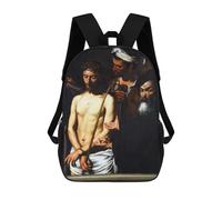sinyumoney Ecce Homo by Caravaggio Sac À Dos Scolaire Pour Enfants, Sac À Dos De Voyage Décontracté, Grand Sac À Dos Pour Garçons Et Filles 17inch