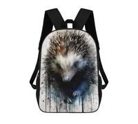 sinyumoney Echidna Beauty Watercolor Sac À Dos Scolaire Imprimé En 3D, Sac À Dos Décontracté Pour Enfants, Sac D'école Imprimé En 3D Pour Garçons, Primaire Et Collège 17inch