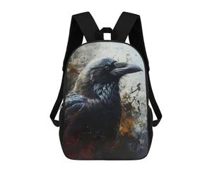 sinyumoney Edgar Allen Poe The Raven Sacs À Dos Scolaires Pour Enfants, Sac D'école Imprimé En 3D Pour Garçons, Élèves Du Primaire Et Du Collège 17inch