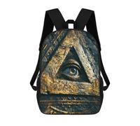 sinyumoney Egyptian All Seeing Eye Sac À Dos Scolaire Imprimé En 3D Pour Enfants, Sac À Dos De Voyage, Sac Tendance Et Décontracté Pour Écoliers 17inch