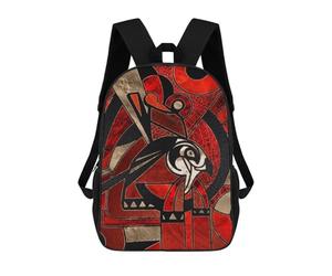 sinyumoney Egyptian Horus Sacs À Dos Imprimés En 3D Pour Enfants 17inch Sacs À Dos Tendance Et Décontractés Pour La Journée, Sacs De Voyage, Sacs À Dos D'extérieur Pour Garçons Et Filles