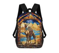 sinyumoney Egyptian Pyramids Camel Sacs À Dos Scolaires Pour Enfants, Sac D'école Imprimé En 3D Pour Garçons, Élèves Du Primaire Et Du Collège 17inch
