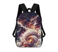 sinyumoney Electric Clouds Dance Sac À Dos Scolaire Pour Enfants, Imprimé En 3D, Tendance Et Décontracté, Pour Garçons, Élèves Du Primaire Et Du Collège 17inch