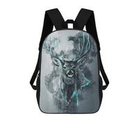 sinyumoney Electric Deer Art Print Sac À Dos Scolaire Pour Adolescents, Imprimé En 3D, Ajustable, À Poches Tendance, Pour Enfants, Garçons, Filles, Étudiants Et Adolescents 17inch