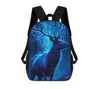 sinyumoney Electric Deer in The Night Sacs À Dos Décontractés Pour Enfants, Sacs D'école Pour Adolescents, Filles Et Garçons, Sacs À Dos Pour Livres 17inch