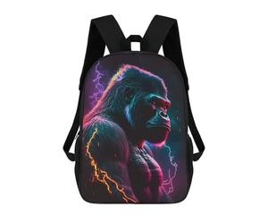 sinyumoney Electric Gorilla Storm Sac À Dos Scolaire Pour Enfants Imprimé En 3D, Idéal Pour Les Voyages Et Les Lectures, Pour Les Garçons Et Les Élèves Du Primaire 17inch