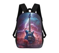 sinyumoney Electric Guitar Fantasy Sac À Dos Imprimé En 3D, Sac D'école Décontracté Et Tendance Pour Enfants, Sac D'école Pour Garçons, Collégiens 17inch