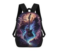 sinyumoney Electric Guitar with Wings Sacs À Dos Pour Enfants, Sac À Dos Scolaire Imprimé En 3D Pour Enfants, Sac À Dos De Voyage, Sac À Livres Pour Enfants 17inch Sac D'école