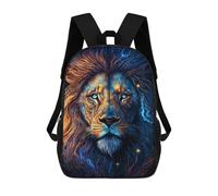 sinyumoney Electric Lion Portrait -1 Sacs À Dos Pour Enfants, Cartables 3D Personnalisés Pour Garçons Et Filles, Grands Sacs À Dos Scolaires Décontractés 17inch