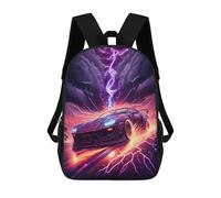 sinyumoney Electric Storm Speedster Sac À Dos Scolaire Pour Enfants 17 Pouces, Sac À Dos Décontracté Pour Les Voyages, Grand Sac À Dos De Jour Pour Garçons Et Filles 17inch