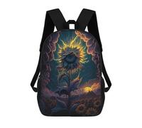 sinyumoney Electric Sunflower Field Sacs À Dos Pour Enfants, Cartables 3D Personnalisés Pour Garçons Et Filles, Grands Sacs À Dos Scolaires Décontractés 17inch