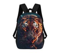 sinyumoney Electric Tiger Portrait -9 Sac À Dos Scolaire Pour Enfants Imprimé En 3D, Idéal Pour Les Voyages Et Les Livres 17inch