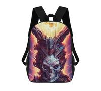 sinyumoney Electricity-Infused Helmet Artwork Sac À Dos Imprimé 3D Pour Enfants, Sac À Dos Léger Pour Écoliers Et Écoliers, Sac À Goûter Pour La Crèche 17inch