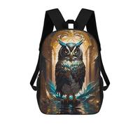 sinyumoney Elegant Owl Sacs À Dos Pour Enfants, Sac D'école Imprimé En 3D, Cartable Pour Enfants, Sac De Voyage, Sac À Dos Garçon Fille, Sac D'école Pour Enfants 17inch